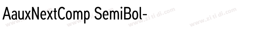 AauxNextComp SemiBol字体转换